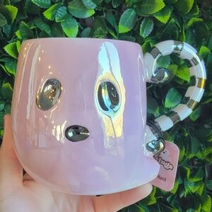 NWT Happy Hauntings Irredescent Pink Ghost Halloween Mug!